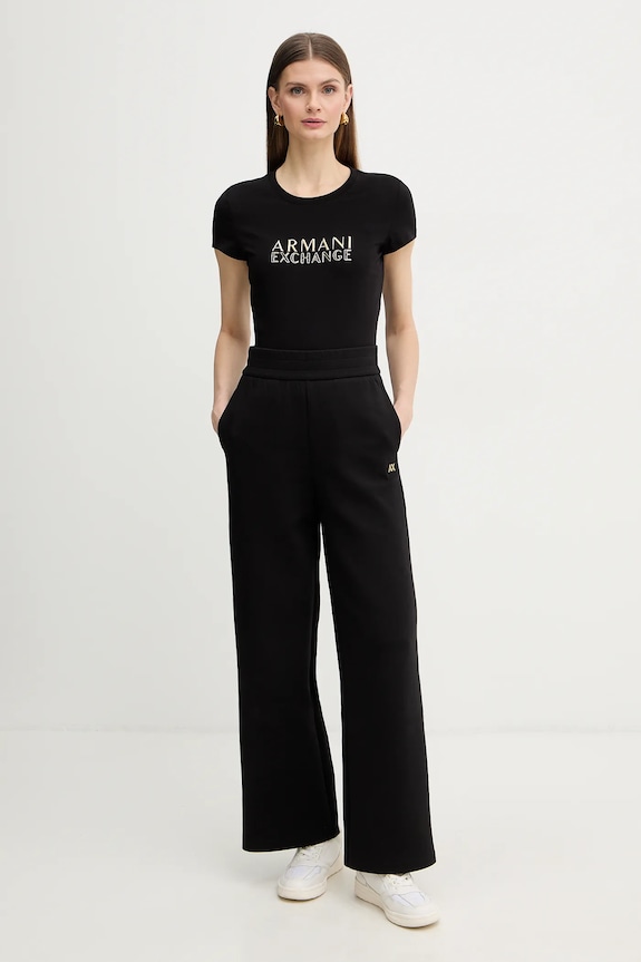 Tričko Armani Exchange XW001837.AF16294 čierna SS26