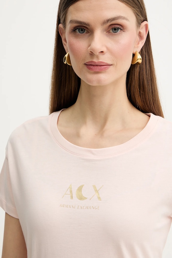 Armani Exchange tricou din bumbac bej XW001850.AF10356