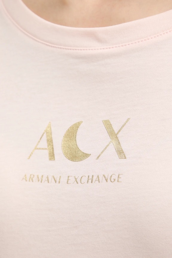 Armani Exchange tricou din bumbac XW001850.AF10356 bej