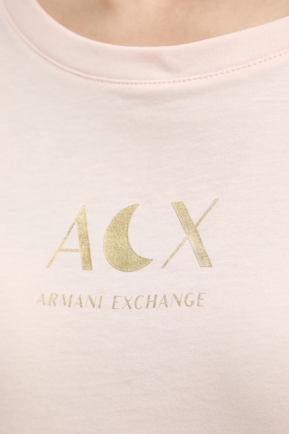 Armani Exchange tricou din bumbac XW001850.AF10356 bej