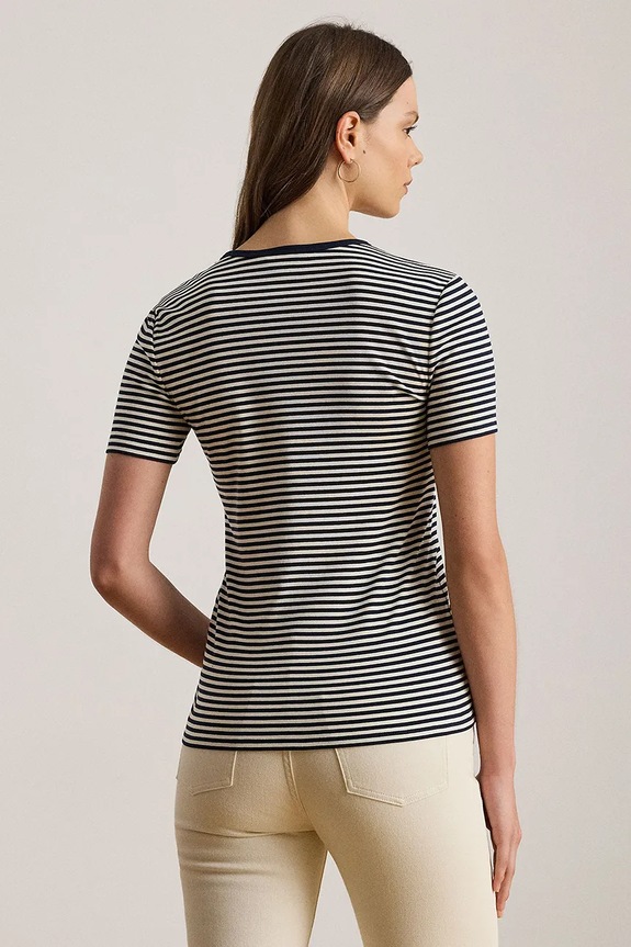 Lauren Ralph Lauren t-shirt 200P03721 granatowy SS26