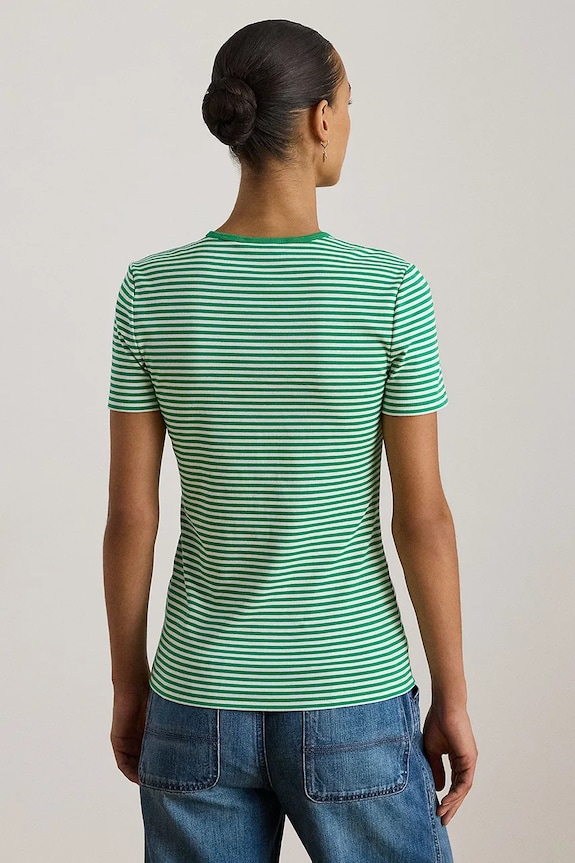 Tričko Lauren Ralph Lauren 200P03721 zelená SS26