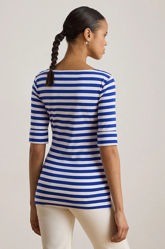 Tričko s dlouhým rukávem Lauren Ralph Lauren 200P03750 modrá SS26
