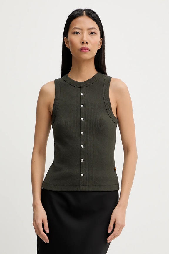 Top G-Star Heritage hardware slim slim zelená D27971.E136