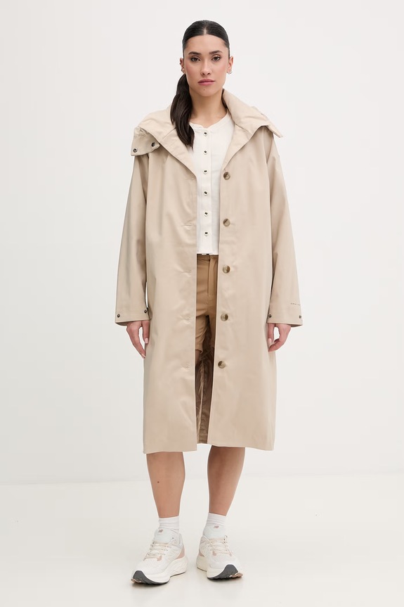 Columbia tričko dámske s bavlnou Acker Rock 2157051 béžová SS26