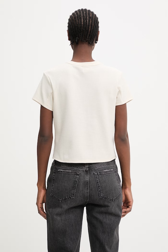 Odzież Columbia Acker Rock t-shirt z bawełną damskie 2157051 beżowy