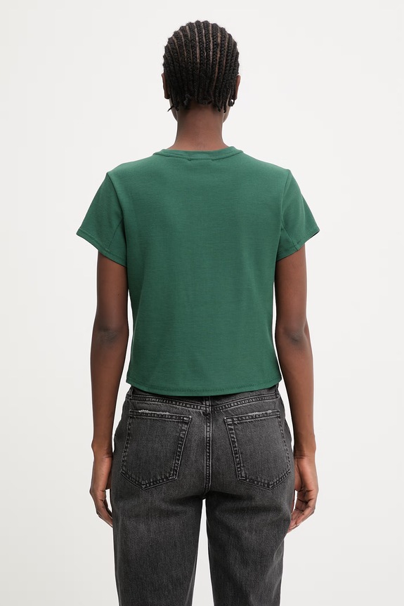 Odzież Columbia Acker Rock t-shirt z bawełną damski 2157051 zielony