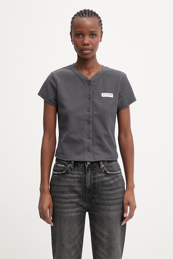 Columbia Acker Rock t-shirt z bawełną damski szary 2157051