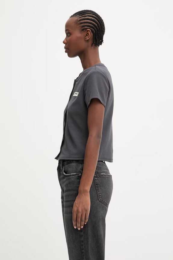 Columbia Acker Rock t-shirt z bawełną damski 2157051 szary SS26