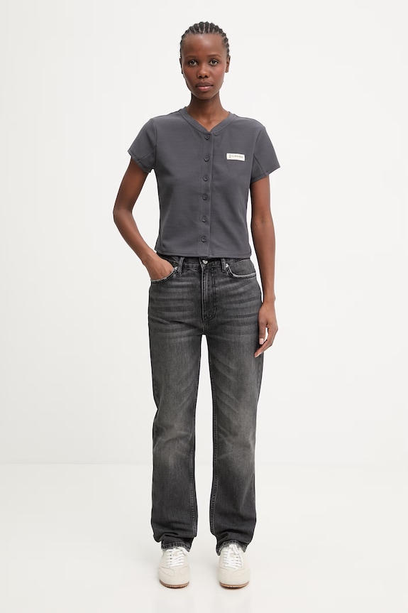 Columbia Acker Rock t-shirt z bawełną damski 2157051 szary