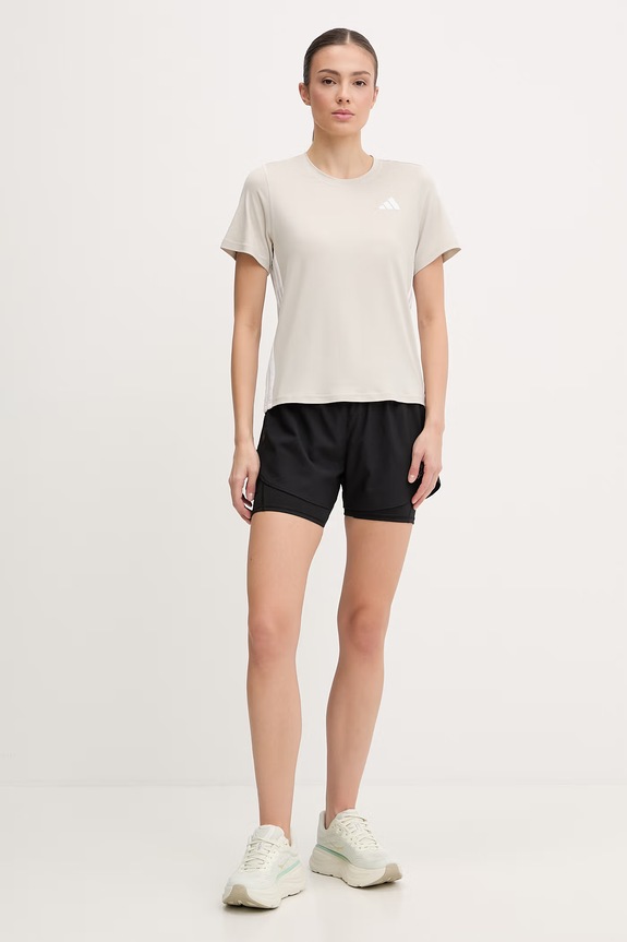 Μπλουζάκι προπόνησης adidas Performance We 3s JD6530 μπεζ SS26