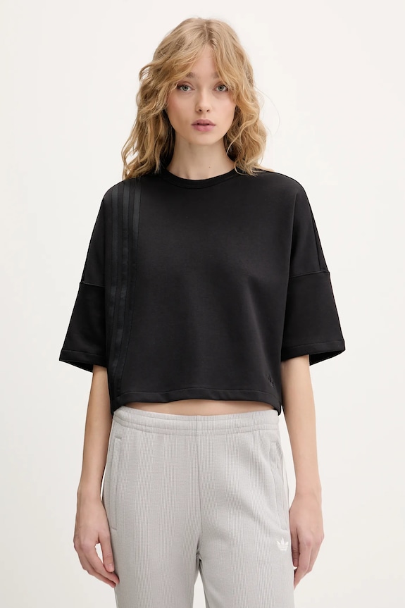 adidas Originals t-shirt sima fekete JX2707