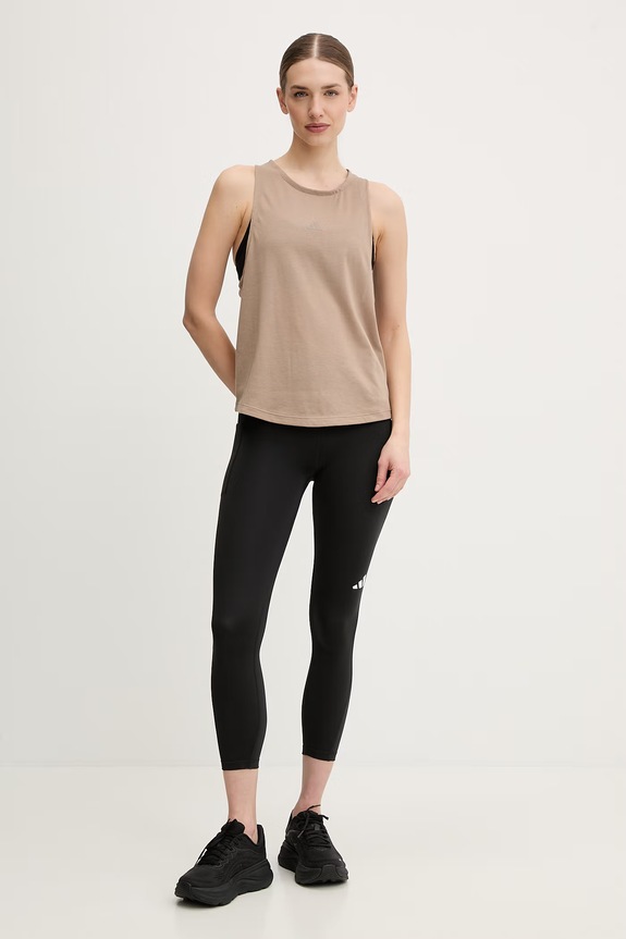 adidas Performance top treningowy Motion Essentials JY2818 brązowy SS26