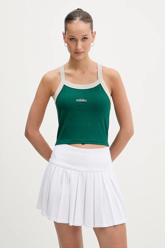Top adidas Essentials Colorpop slim zelená JZ0195