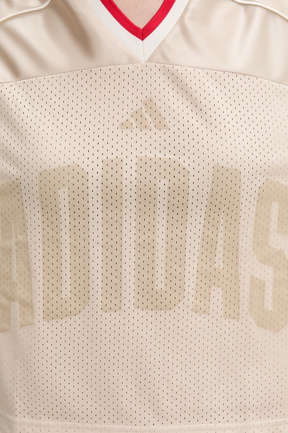 adidas t-shirt damski Stadium JZ1073 beżowy