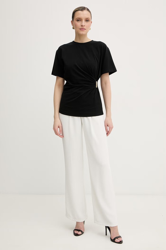 Pinko tričko dámske bavlnené s elastanom 106455.A35D čierna SS26