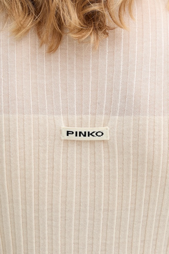 Pinko top z dodatkiem wełny 106318.A34B beżowy