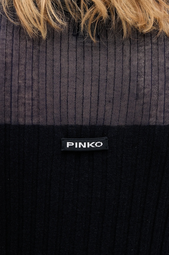 Pinko top z dodatkiem wełny 106318.A34B granatowy