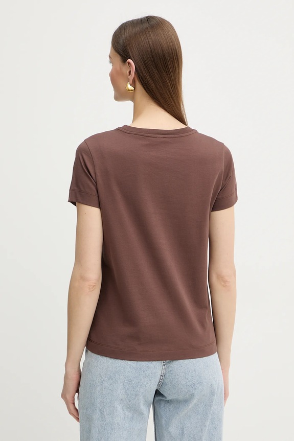Odzież Pinko t-shirt bawełniany 100355.A339 brązowy