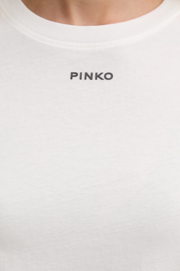 Pinko tricou din bumbac 100373.A34F bej