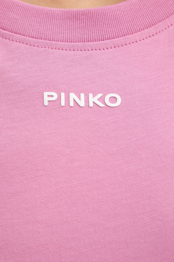 Pinko tricou din bumbac 100373.A34F roz