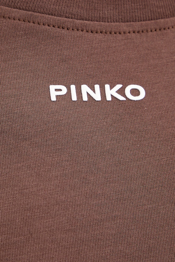 Pinko tricou din bumbac 100373.A34F maro