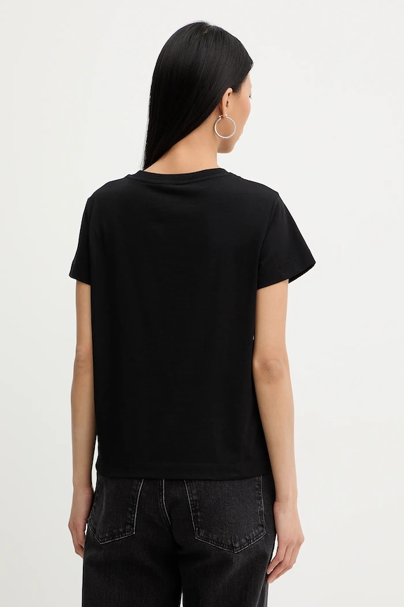 Дрехи Памучна тениска Pinko 100373.A34F черен