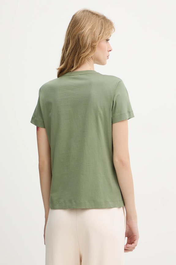Îmbrăcăminte Pinko tricou din bumbac 100535.A33F verde