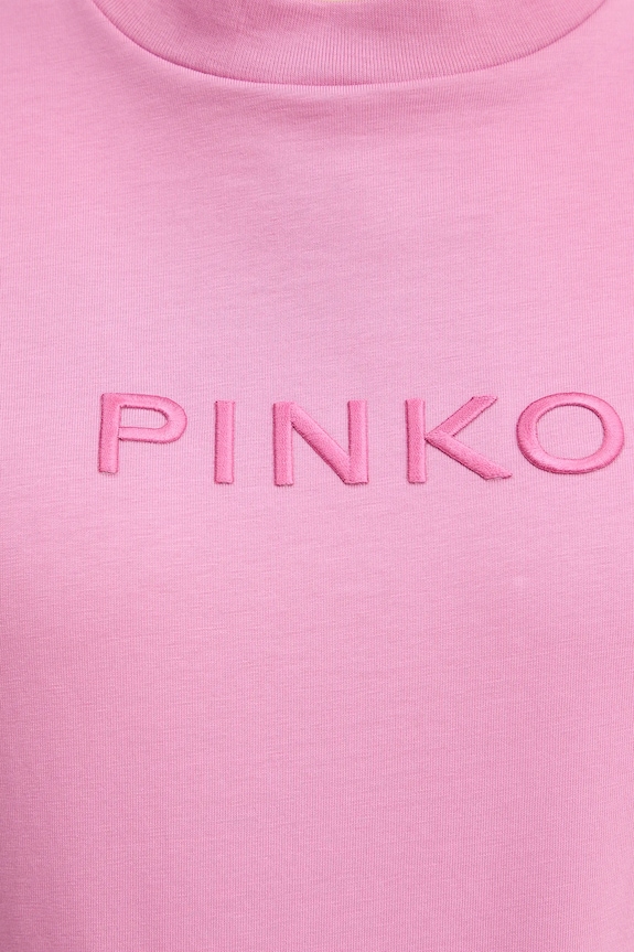 Pinko t-shirt bawełniany 101752.A339 różowy