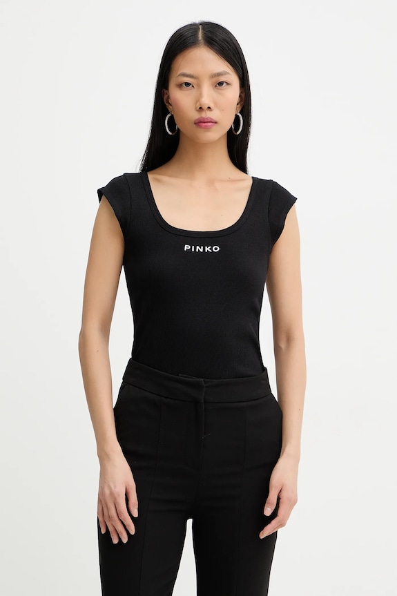 Pinko top imprimeu negru 105511.A338