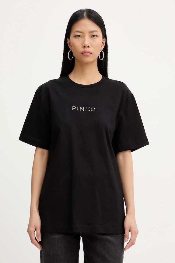 Îmbrăcăminte Pinko tricou din bumbac 105526.A33S negru