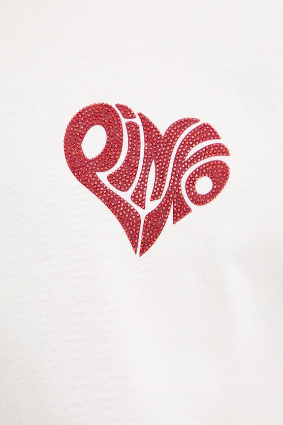 Pinko tricou din bumbac 105526.A33I alb
