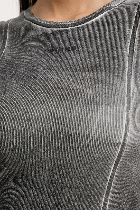 Pinko top pentru femei, din bumbac 106545.A37I gri