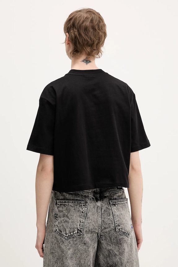 Oblečenie Bavlnené tričko Karl Lagerfeld Jeans B1W17054 čierna