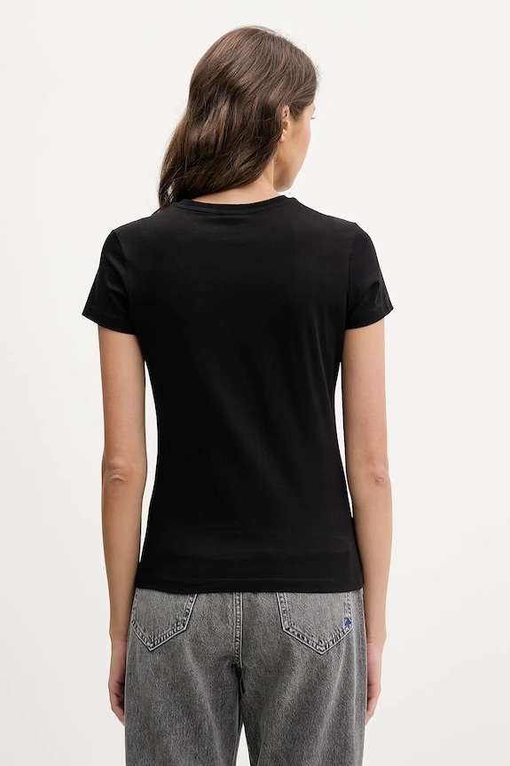Дрехи Памучна тениска Karl Lagerfeld Jeans B1W17053 черен