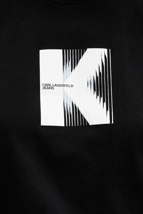 Karl Lagerfeld Jeans tricou din bumbac B1W17055 negru