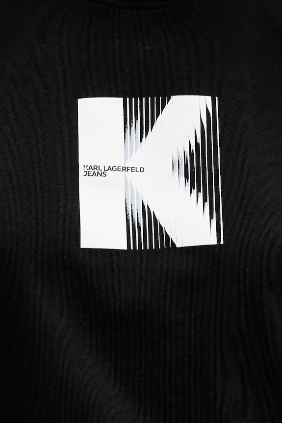 Karl Lagerfeld Jeans tricou din bumbac B1W17055 negru