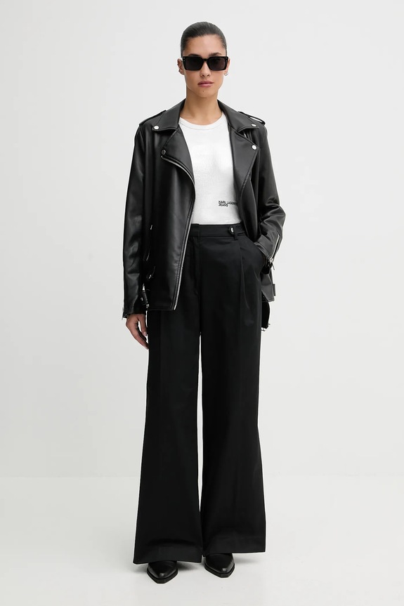 Top Karl Lagerfeld Jeans B1W17052 ασημί SS26