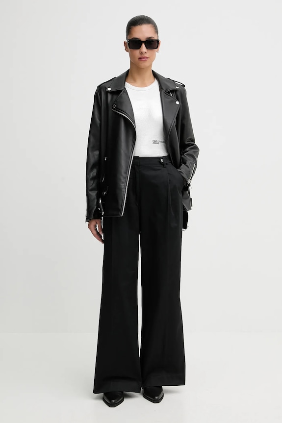 Top Karl Lagerfeld Jeans B1W17052 ασημί SS26