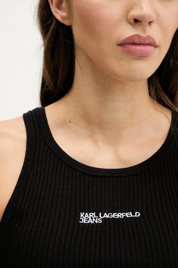 Karl Lagerfeld Jeans top B1W18024 negru