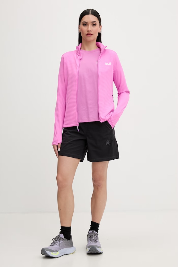 Jack Wolfskin tricou pentru femei, din bumbac Celebrate The Paw A65916 roz SS26