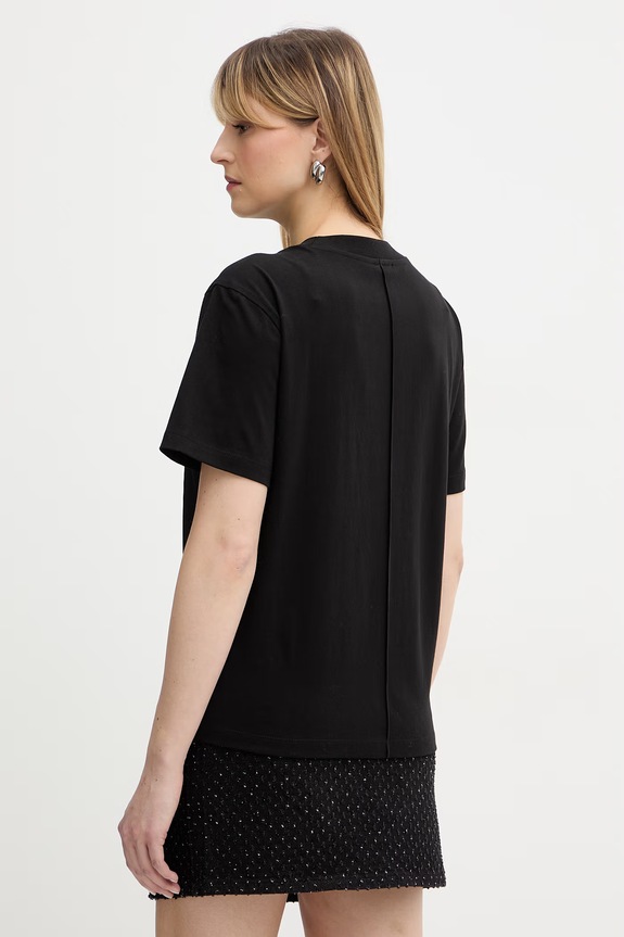 Îmbrăcăminte Patrizia Pepe tricou din bumbac 8M1786.J384 negru