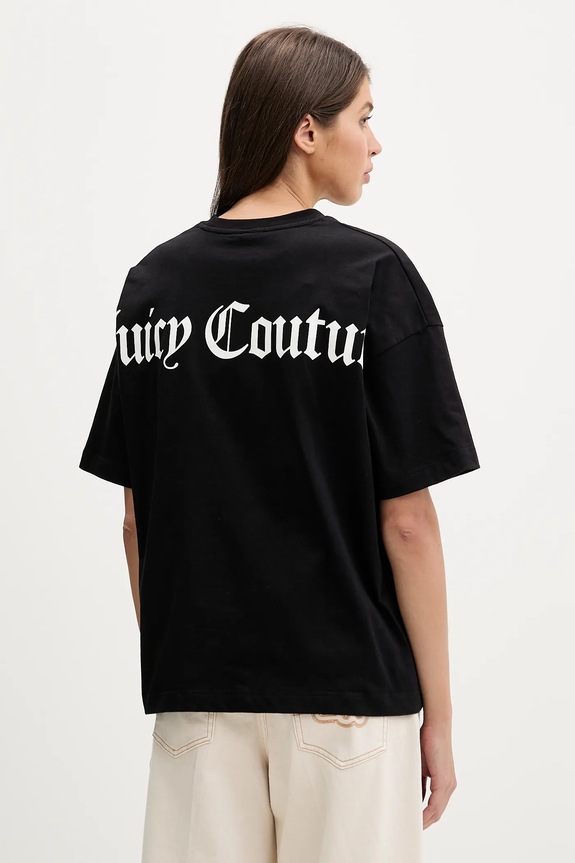 Odzież Juicy Couture t-shirt bawełniany JCTES09 czarny