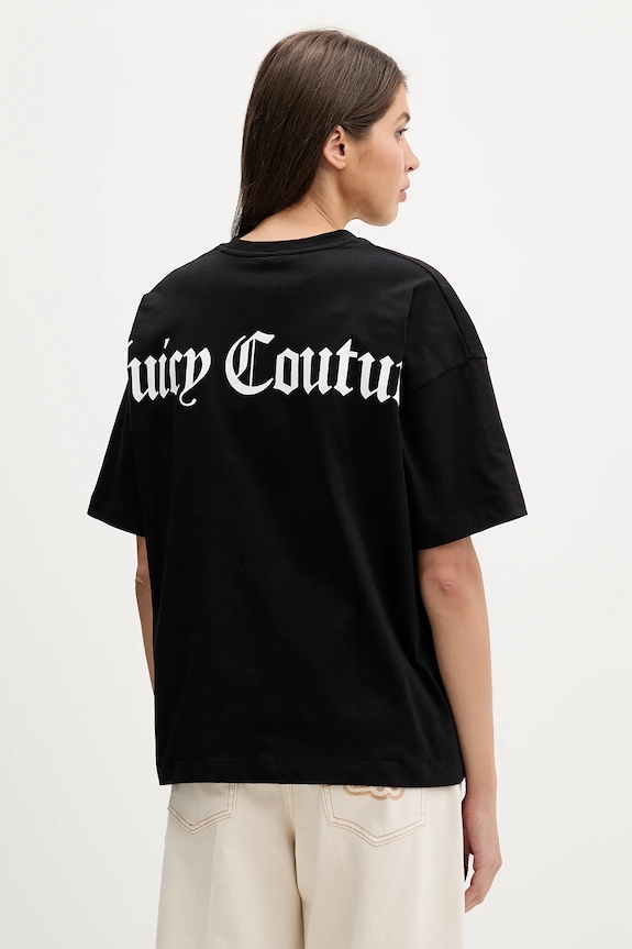 Odzież Juicy Couture t-shirt bawełniany JCTES09 czarny