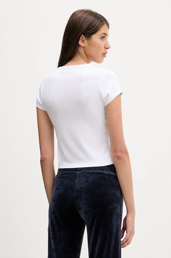 Îmbrăcăminte Juicy Couture tricou JCWCT126301 alb