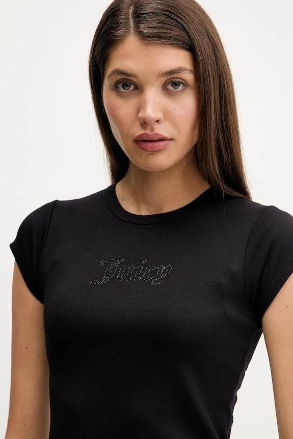 Juicy Couture tricou negru JCWCT126301