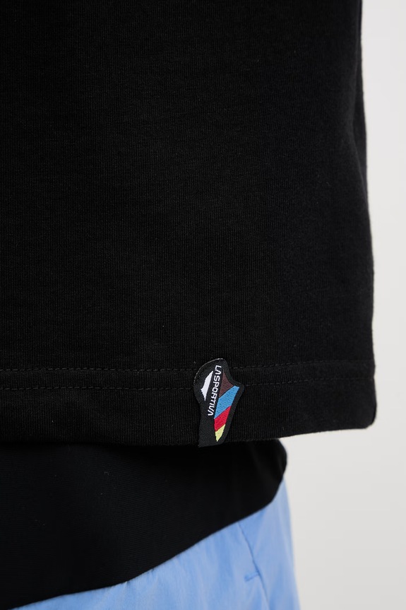 La Sportiva Τ-shirt πεζοπορίας γυναικείο βαμβακερό Since 1928 Crop ZACT253 μαύρο