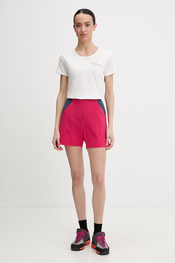 La Sportiva treking majica ženska bombažna Climb Flower ZACT199 bela SS26