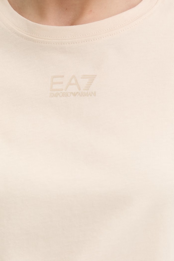 EA7 Emporio Armani t-shirt bawełniany AF21060.7W000926 beżowy