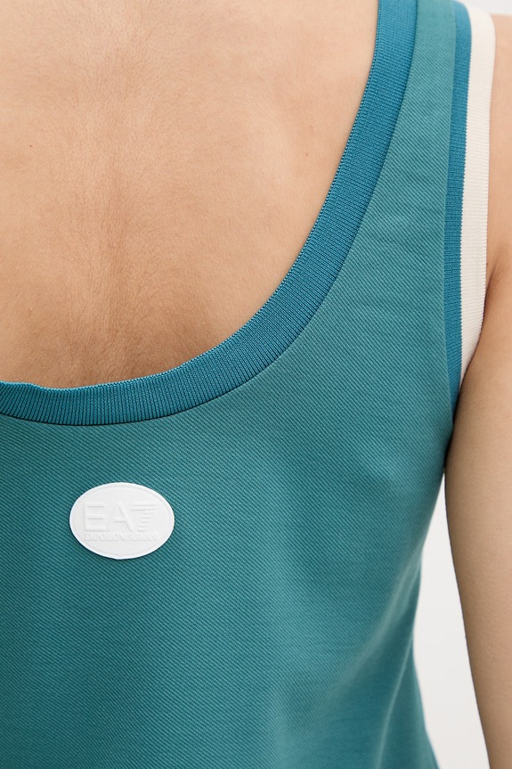 EA7 Emporio Armani τοπ γυναικείο με βισκόζη AF13289.7W000916 τιρκουάζ